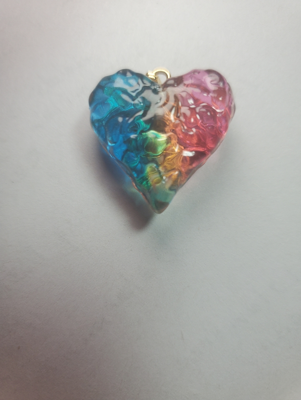 💖HEART SHAPED CHARM OR PENDANT WITH BALE         NEW - Picture 2 of 4